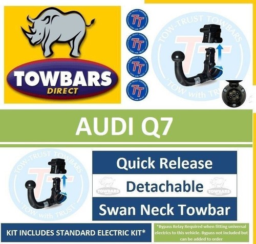 Detachable swan neck - detachable, towbar
