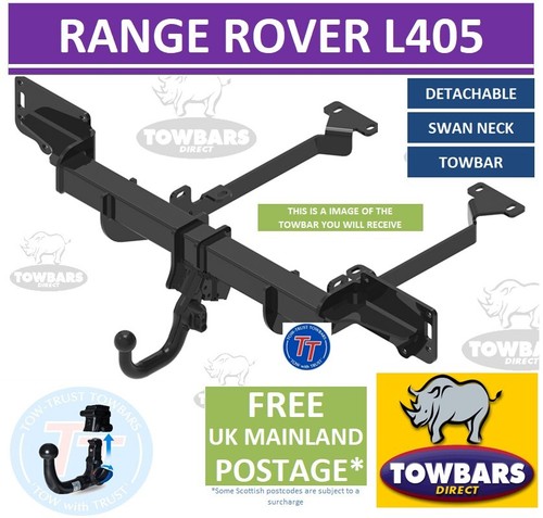 Towbar detachable swan neck - swan,