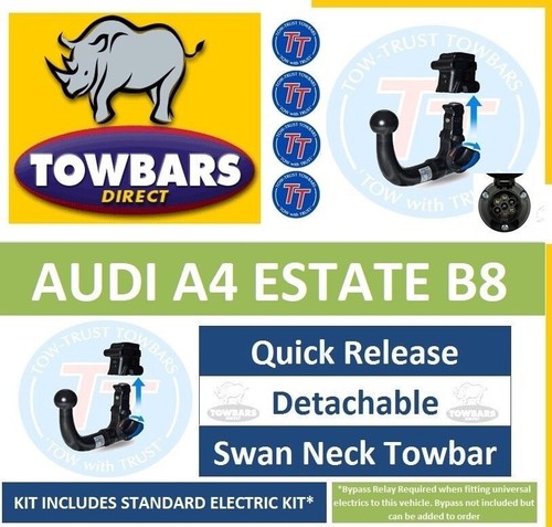 Detachable swan neck - neck, towbar